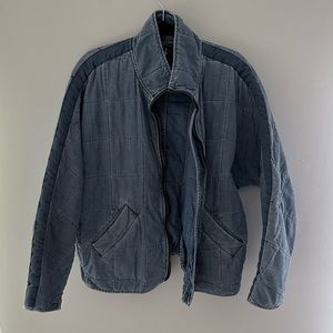 Free people dolman knitted quilted knit jacket